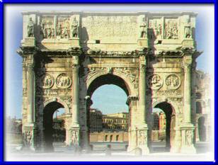 Arc of Costantino in Rome