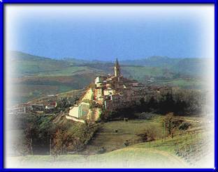 Sees of Castilian (Ascoli Piceno), built on a hill in the Valley of Tesino 
