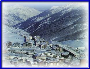 panorama di sestriere, nota località sciistica piemontese