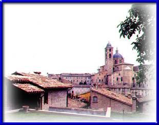 The historical center of Urbino 